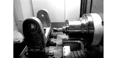 申博官网精机HMC-63卧式加工中心，四面多工序加工，阐扬壮大加工机能